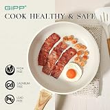 GiPP Nonstick Skillet Frying Pan 24cm White Granite PFOA Free Induction view 8