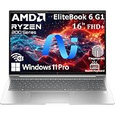HP EliteBook 6 G1a 16 Laptop, AMD Ryzen 5 220, 16GB DDR5, 512GB SSD, AI PC | 16" business AI PC laptop, WUXGA anti-glare, fingerprint, Thunderbolt 4, backlit KB, Win 11 Pro
