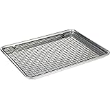 Nordic Ware - 43172AMZM Nordic Ware Half Sheet with Oven Safe Nonstick Grid, 2 Piece Set, Natural