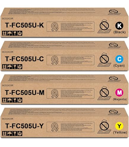 Amazon.com: Toshiba Genuine TFC505UC Cyan Toner Cartridge for use