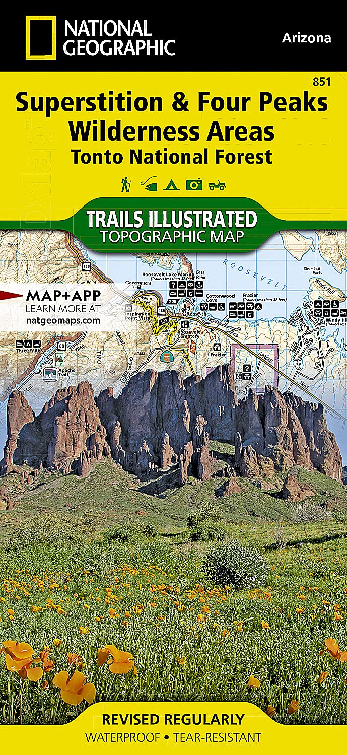 superstition mountains hiking map