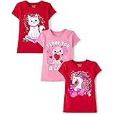 The Children's Place Girls All Holidays,Birthdays Short Sleeve Graphic T-Shirts,3 Pack