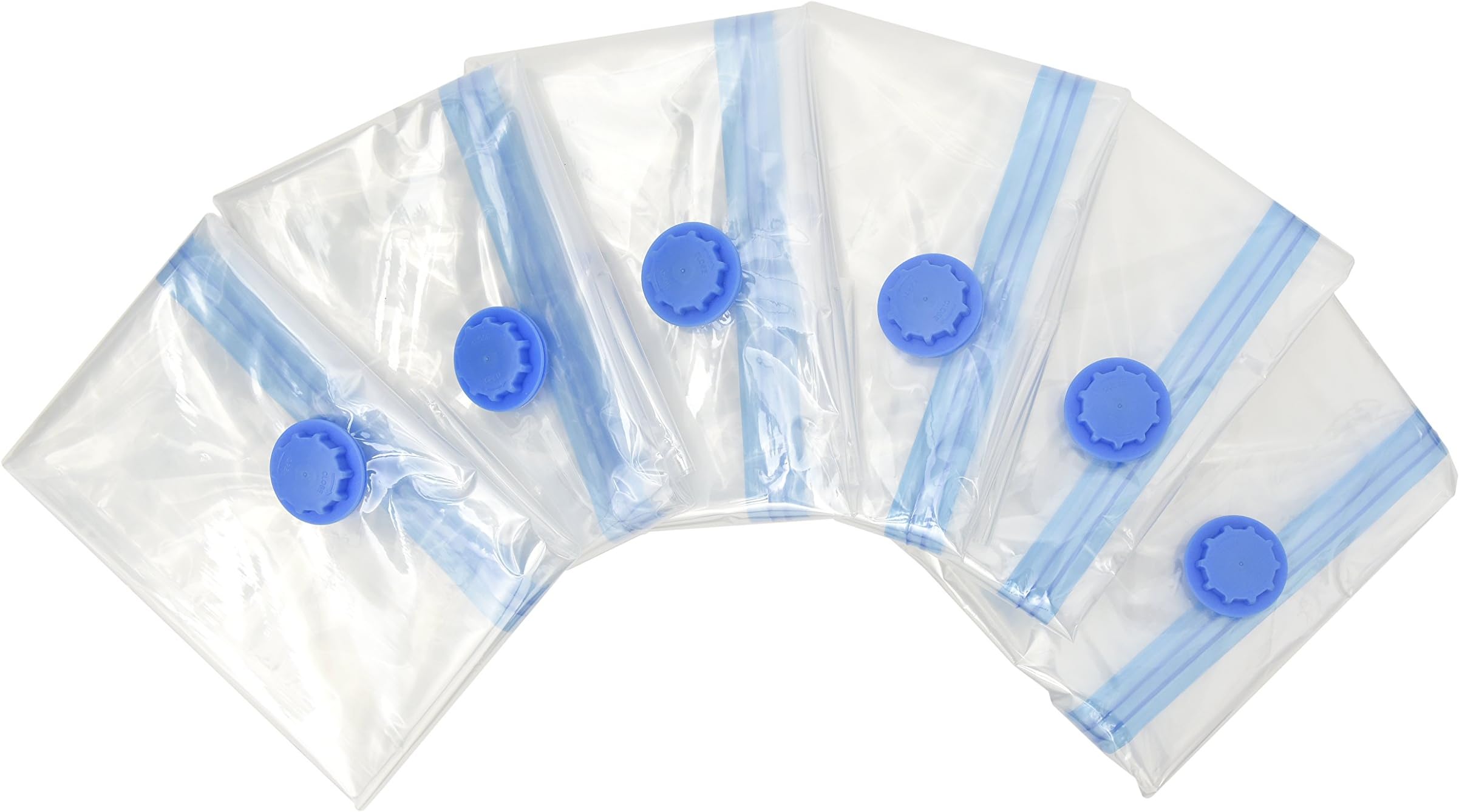 iLP 6-part set of vacuum storage bags 80 x 100 cm for clothing, wardrobe and textiles