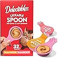 Hartz New Delectables Lickable Spoon Interactive Lickable Cat Treats for Quick & Easy Bonding, Variety Pack 32ct