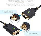 StarTech USB to DB9 RS232 Adapter Cable 1m FTDI COM Retention LED view 3