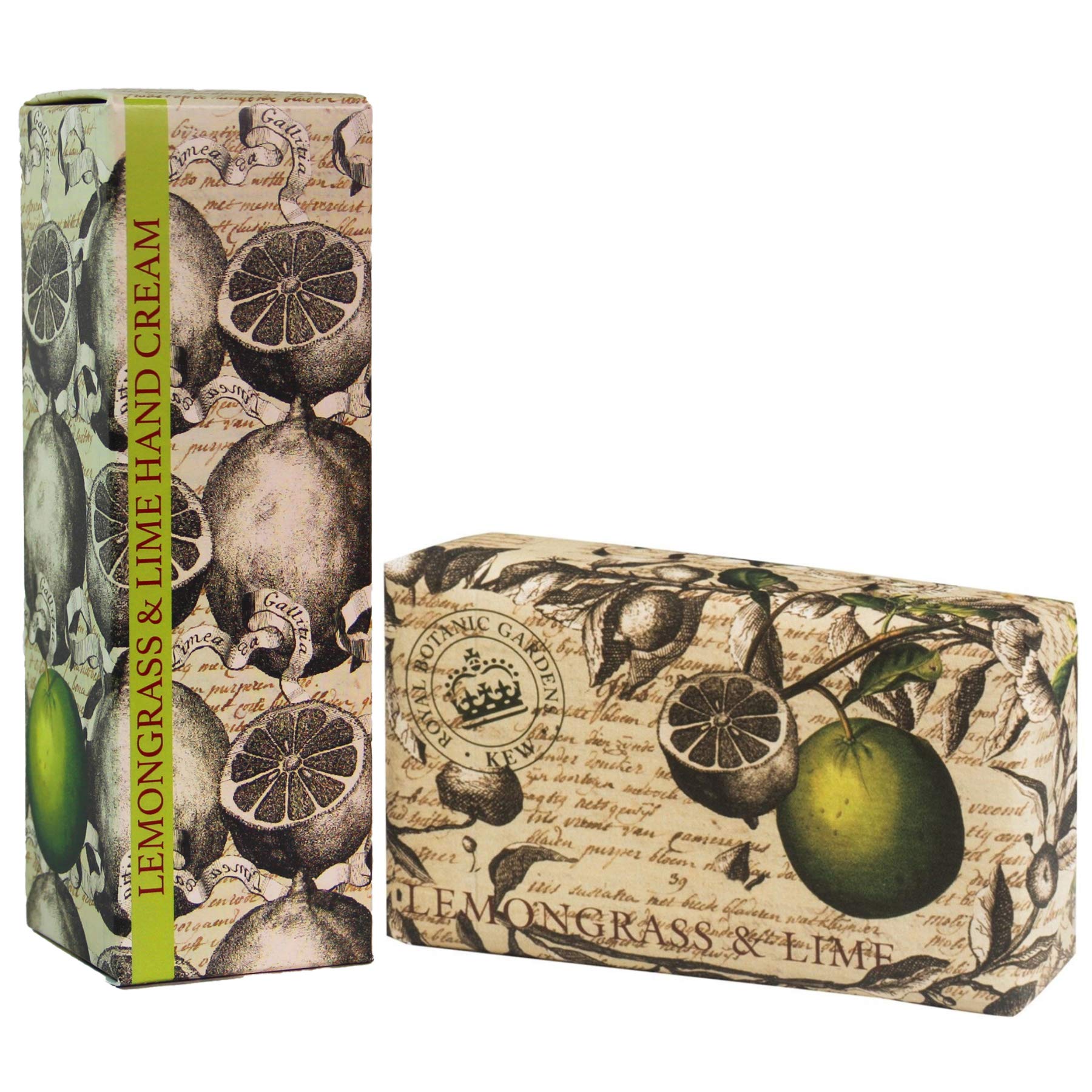 Royal Botanic Gardens KEW Hand Cream & Shea Butter Set - Lemongrass & Lime