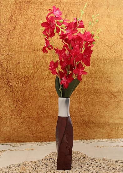 Buy Zahab Cubic Unbreakable Aluminum Flower Vases Modern Elegant