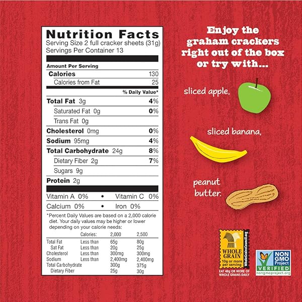 ANNIE’S ORGANIC GRAHAM CRACKERS, CINNAMON, MADE WITH WHOLE GRAIN, 14.4 OZ