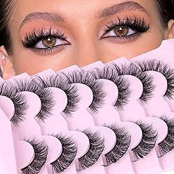 False Eyelashes Crossed Cluster Lashes Volume