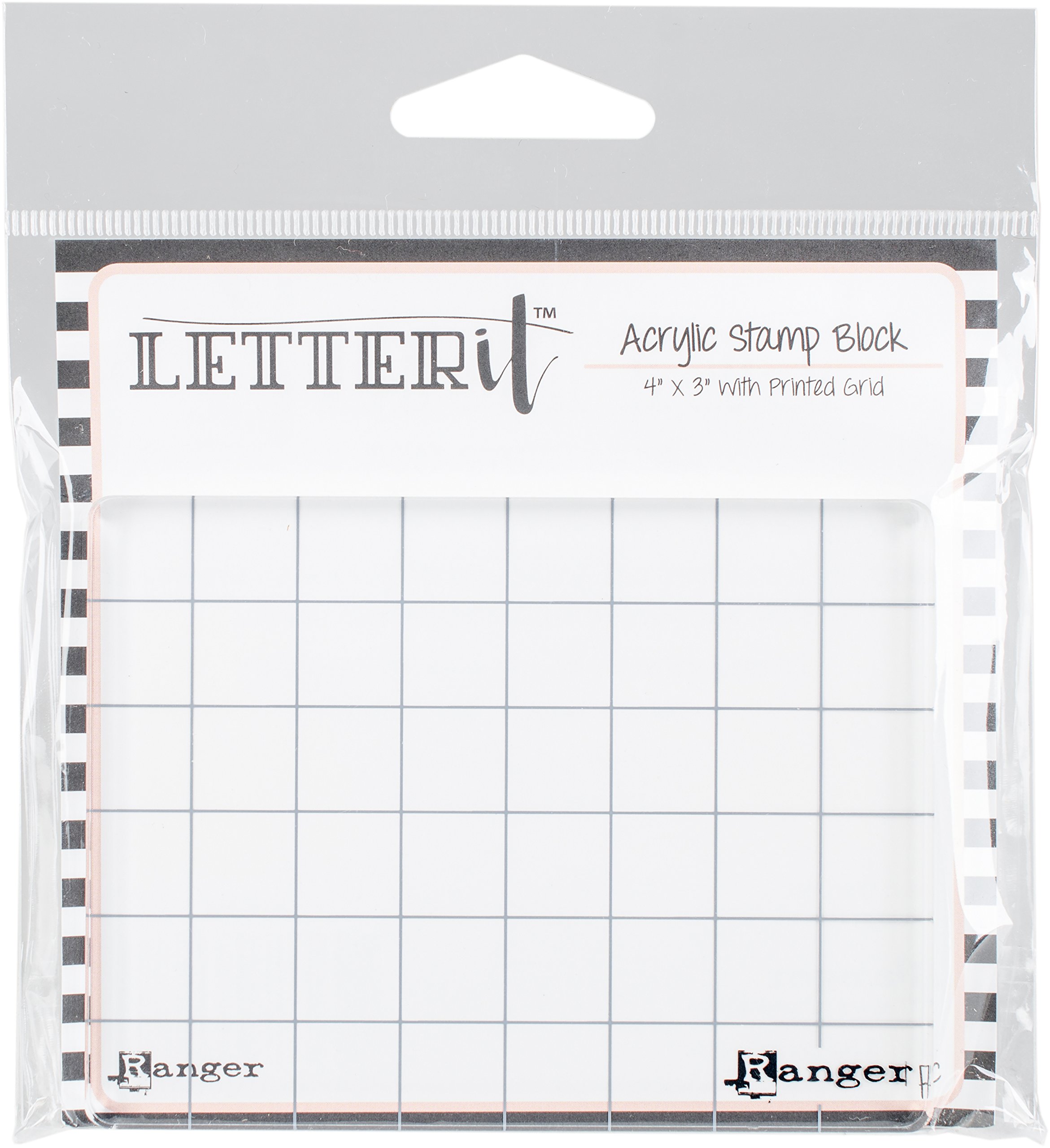 Ranger Stamping Blocks Set, Acrylic, 13.5 x 11.6 x 0.9 cm