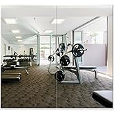 Delma Home Gym Mirror,54''x28''x2PCS,Large Full Body Tempered Glass Frameless, Wall-Mounted for Gym, Yoga, Garage, Bedroom, Bathroom