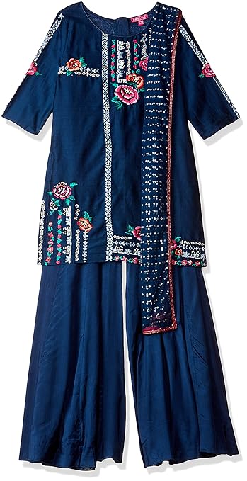 Girls' Straight Regular Fit Salwar Suit Set
