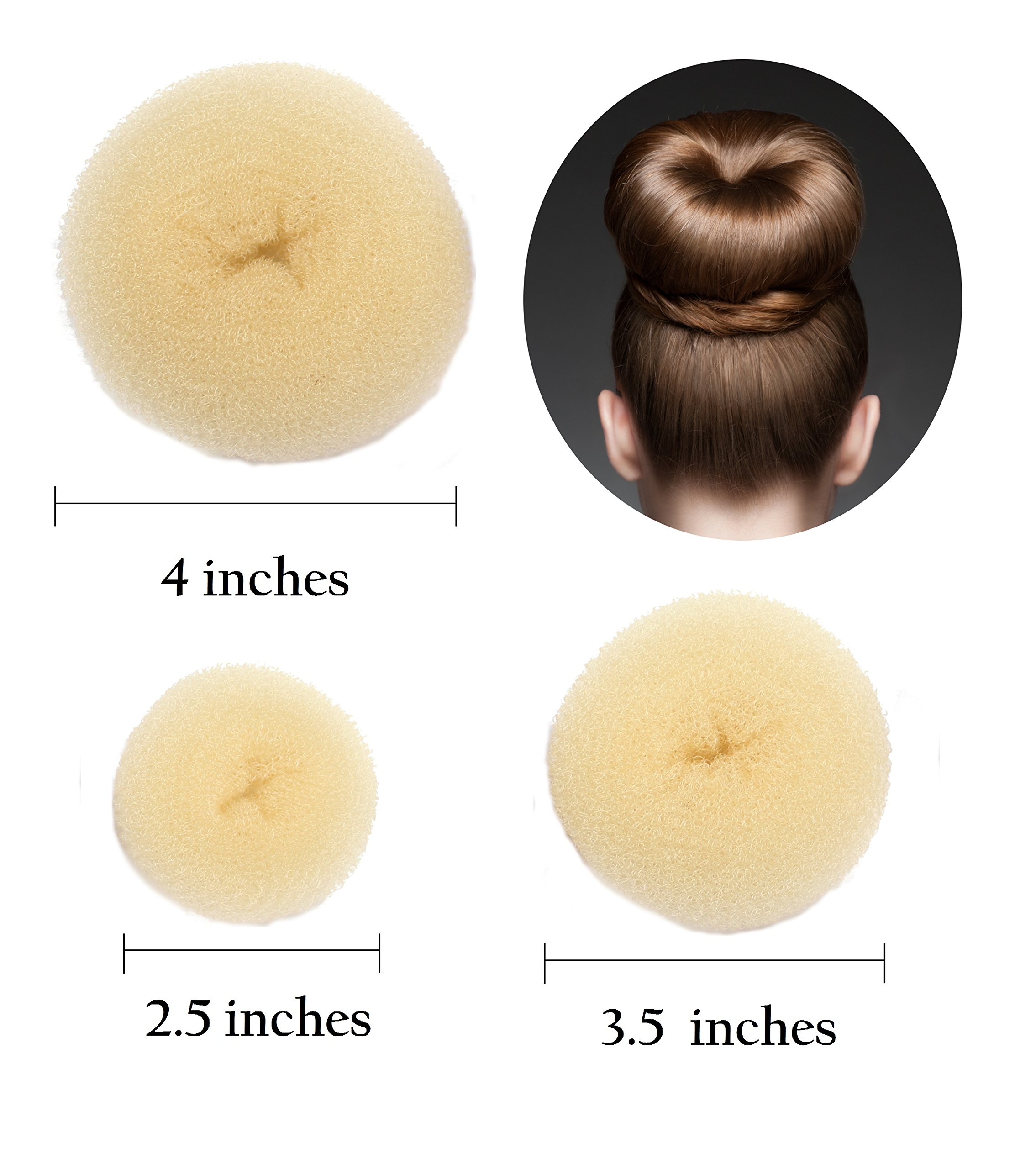 QY Extra Large Size Hair Mesh Chignon Donut To Make The