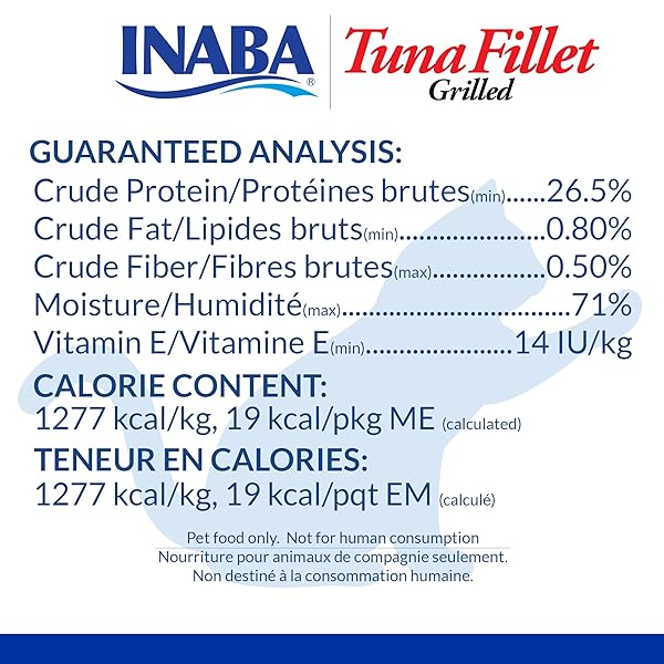 INABA PREMIUM HAND-CUT GRILLED TUNA FILLET CAT TREATS/TOPPER WITH VITAMIN E AND GREEN TEA EXTRACT, 0.52 OUNCES EACH, PACK OF 6, SCALLOP BROTH