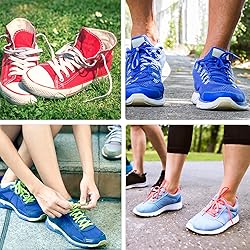 LUOFMISS 2 Pairs Flat Shoe Laces 5/16" Athletic