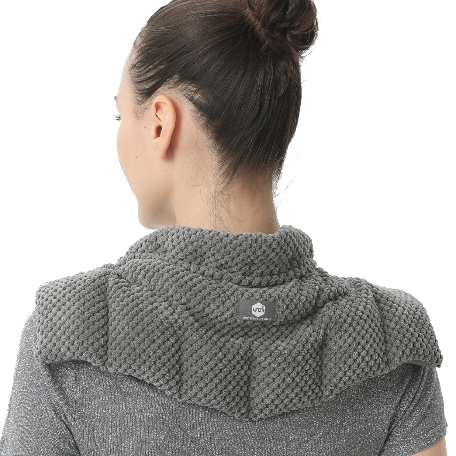 Wheat Bags Microwavable for Neck and Shoulders - Unscented Heated Neck Warmer - Microwave Heat Pad Pack - Heated Neck Wrap for Pain Relief, Muscle Tension and Arthritis Relief