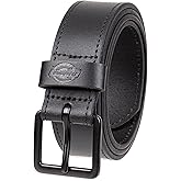 Dickies mens Genuine Leather Belt – Durable Casual Style, Regular & Big and Tall Sizes