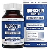 Quercetin Complete® Quercetin Phytosome with 50X Higher Absorption, Clinically Proven & Patented Quercefit – Most Effective Form of Quercetin – Enhanced with Bromelain, Zinc & Vitamin C (60 Capsules)