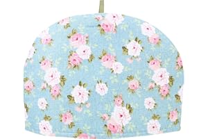 Tofficu Vintage Decor Tea Cup Warmer Tea Cozy Anti- Scald Teapot Cozy Kettle Cover Printed Tea Cozy Cotton Vintage Floral Teapots Cover for Home Cup Cozy Vintage Decor Indoor Heaters