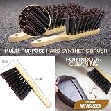 Newman and Cole Natural Wooden Hand Brush Hard Synthetic Bristle view 6
