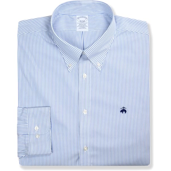 Amazon.com: Brooks Brothers Men's Madison Classic Fit Supima Button Down  Shirt (Medium, Classic White (Light Blue Logo)) : Clothing, Shoes & Jewelry