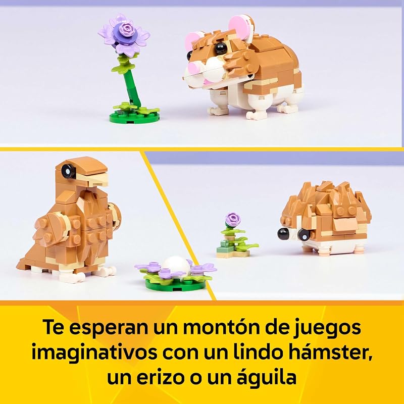 Criador 3 em 1 Hamster Fofo com Flor 31376