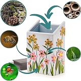 Muldale Bee House for Garden Insect Hotel Ladybirds Bees Hand Painted view 6