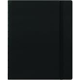 Filofax REFILLABLE NOTEBOOK CLASSIC, 10.8" x 8.5" Black - Elegant leather-look cover with moveable pages - Elastic closure, index, pocket and page marker (B115101U), Letter Size