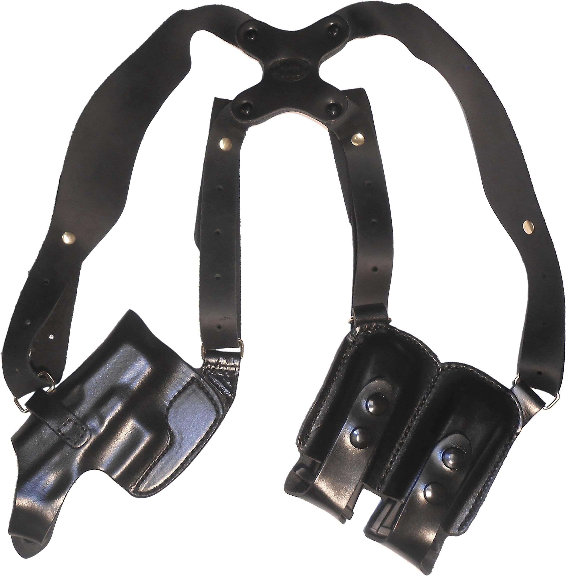 Glock 43 Leather Shoulder Gun Holster Horizontal RH Right Hand or LH Left Hand Black or Brown Concealed Carry