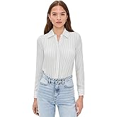 alice + olivia Women's Willa Silk Thong Bodysuit