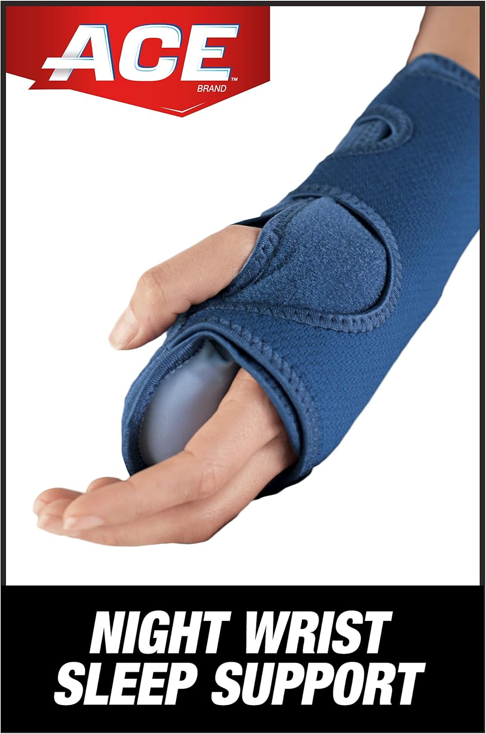 ACE Night Wrist Sleep Support, Helps relieve symptoms of Carpal Tunnel Syndrome, Money Back Guarantee: Health & Personal Care
