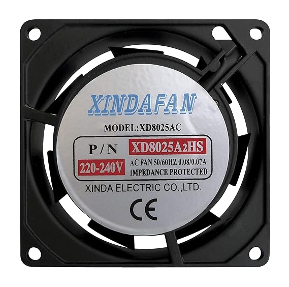 Lüfter 230 V AC 80 x 80 x 25 mm