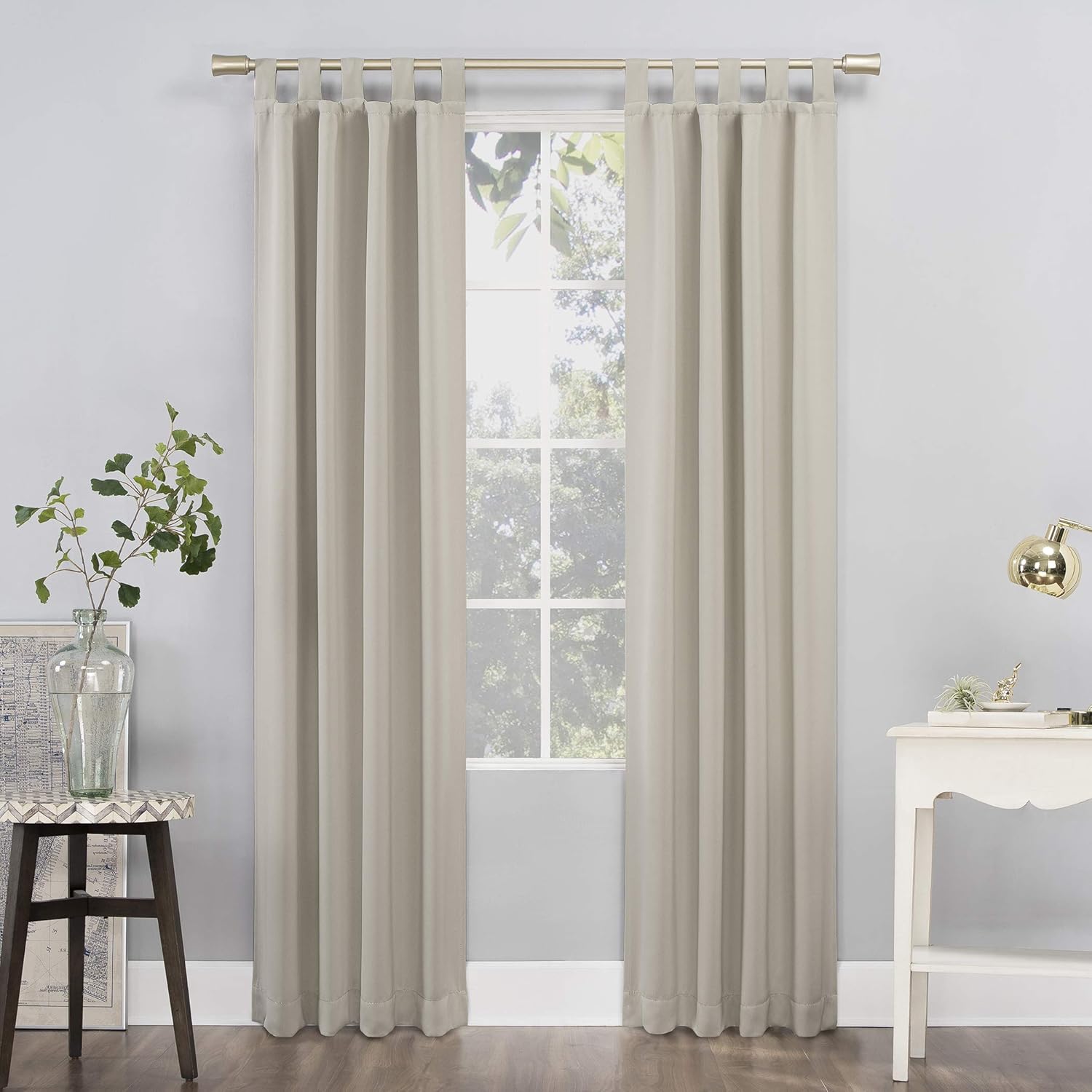 Amazon Com Sun Zero Easton Blackout Tab Top Curtain Panel 40 X