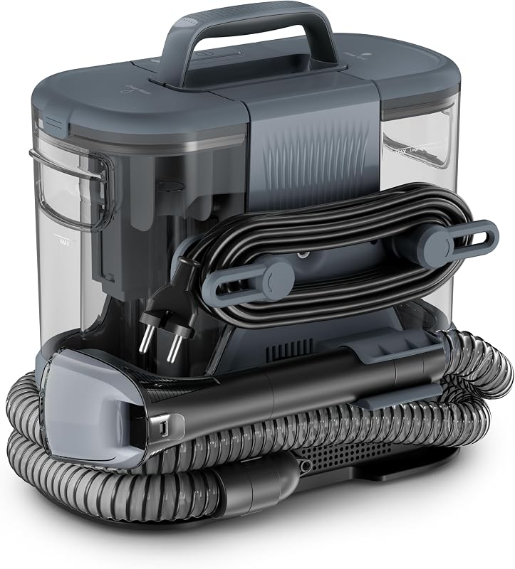 Clean It Fleckenreiniger, tragbarer Multi-Reinigungs-Teppichreiniger, kompaktes Design, ideal für Haustierschmutz, 400 Watt, 1,5-Liter-Frischwassertank, Grau, IN3011F0