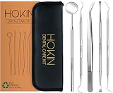HOKIN Dental Care Kit - 5Pcs Stainless Steel Plaque Remover Tools view 1