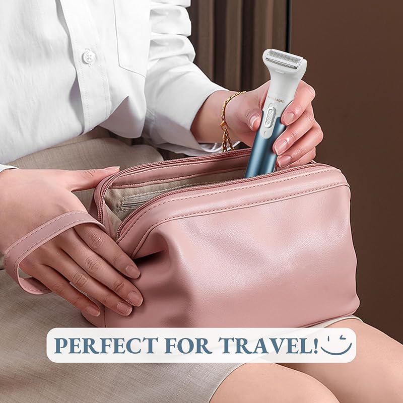 Maquinilla de afeitar eléctrica 3 en 1 para mujer, afeitadora eléctrica para mujer, indolora, portátil, recargable, afeitadora facial, brazo, pierna, axila y bikini QR-8082