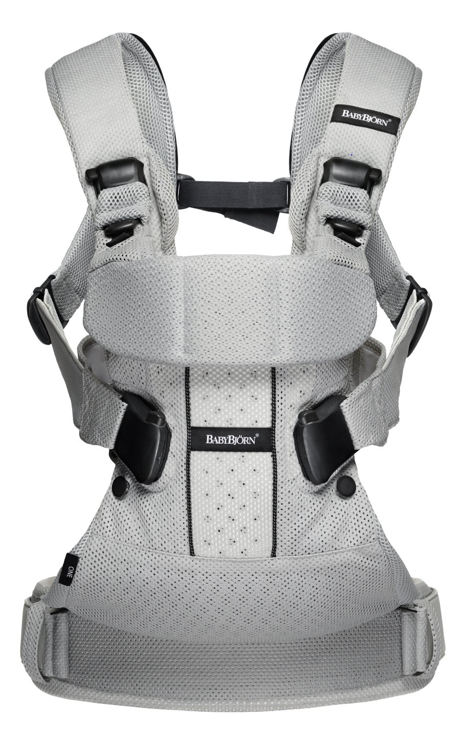 babybjorn baby carrier one air silver mesh