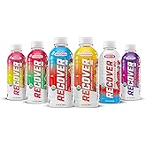 RECOVER 180 Organic Sports Hydration Drink, No Sugar Added, 20 Calorie Sports Beverage, Organic Flavors With Vitamins, Potassium-Packed Electrolytes (16.9 Fl Oz (Pack of 12), Variety Pack)