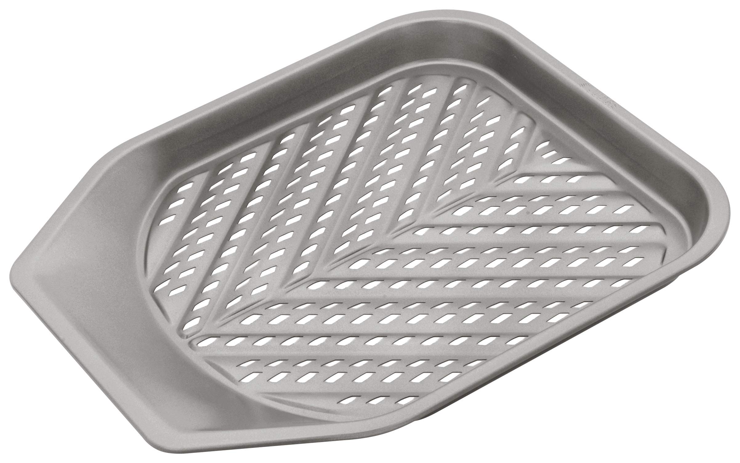 Judge Non-Stick Square Chip Tray with Perforated Base, Dishwasher Safe 28cm x 28cm x 2.5cm - 5 Year Guarantee