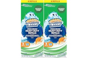 (2 Pack) Scrubbing Bubbles, Fresh Brush HEAVY DUTY Refills, 8 ct. ea.
