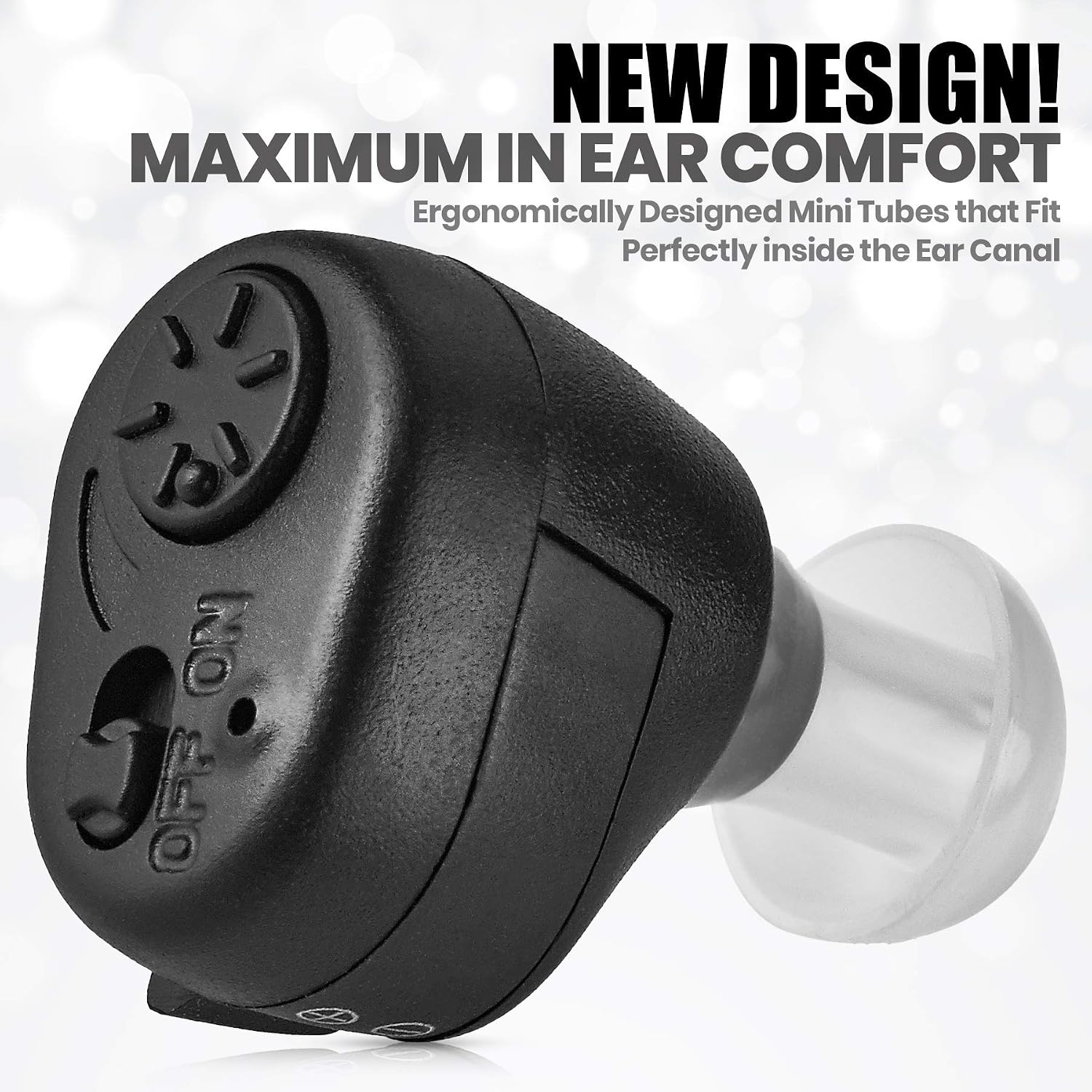 Digital - in-The-Canal (ITC) Pair of in Ear Devices, Doctor Designed Personal for Adults and Enhancer Set (Black) - Image 3