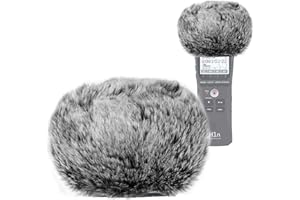 SUNMON Furry Windscreen Muff for Zoom H1n Handy Recorder, Furry Foam Cover Deadcat Fur Pop Filter