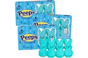 Needzo Candy Blue Easter Bunny Marshmallow Basket Stuffers (Pack of 3)