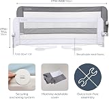 Dreambaby Nicole Bed Guard Rail Extra Wide 150cm Tall 50cm Fits King Beds view 2