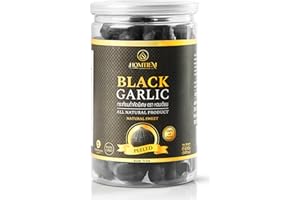 Homtiem Black Garlic 17.63OZ(500g), Whole Peeled Black Garlic, Natural organic sause whole Black Garlic cloves fermenter for 90 Days aged, Super Foods, Non-GMOs, Non-Additives, High in Antioxidants, Ready to Eat for Healthy Snack