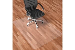 Naturehydro Office Chair Mat for Hardwood Floor, 48" x 36" Transparent Floor Protector,Easy Glide Rolling Desk Chair Floors Mat, BPA and Phthalates Free (Rectangle)