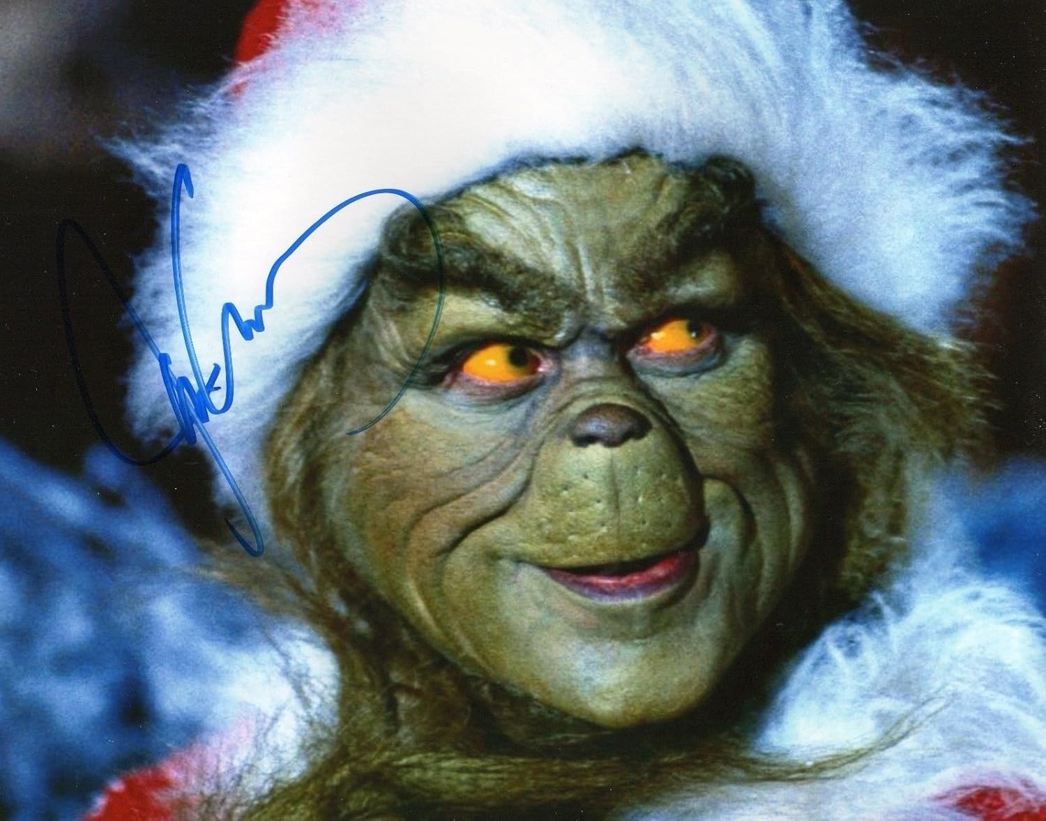 Photographs - Photo Jim Carrey - The Grinch Signed Autographed 8 x 10