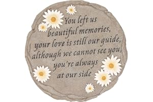 Spoontiques Beautiful Memories Step Stone Outdoor Garden Décor, Multicolor