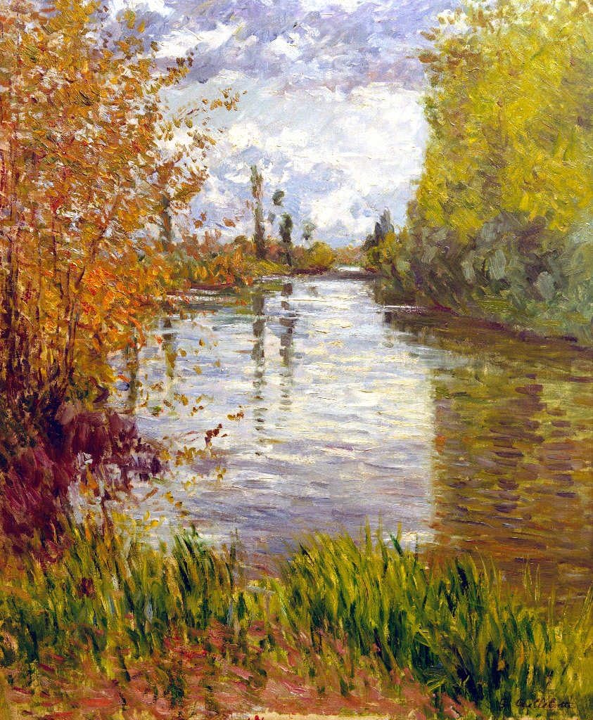Kunstdruck/Poster Gustave Caillebotte Nebenarm der Seine