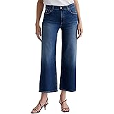 AG Womens Saige Mid Rise Wide Leg